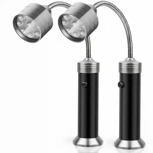 KOSIN BBQ Grill Light with magnetic base and flexible gooseneck, Pack of 2